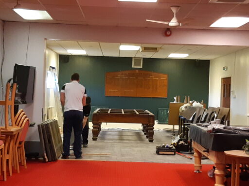 New snooker room taking shape